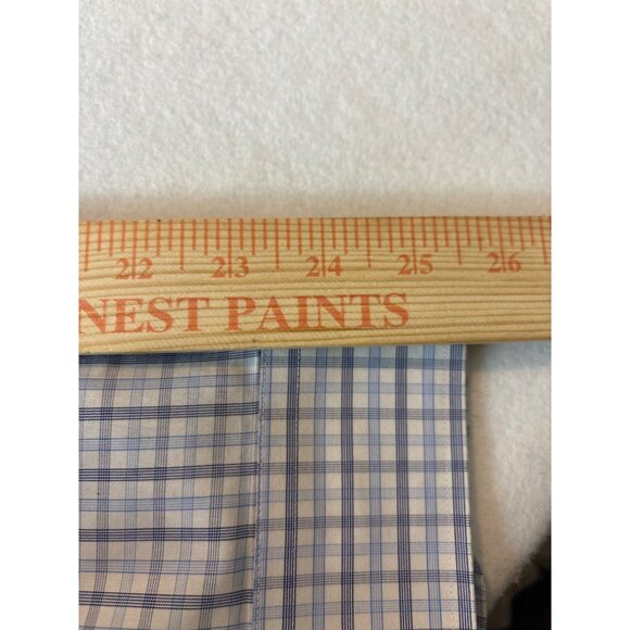 Brooks Brothers Regent Mens Dress Shirt 17.5-36 Non-Iron Supima Cotton Blue/Whit - Picture 7 of 11